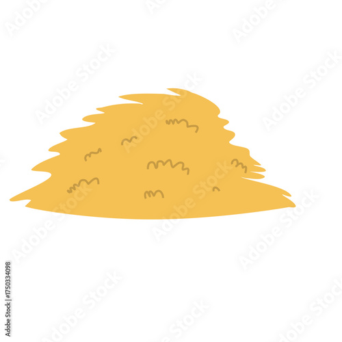 Straw for animal feed