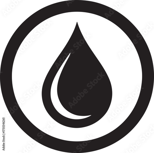 Water Drop Logo Vector Design Element. Nature Liquid Aqua Symbol. Abstract Clean Icon