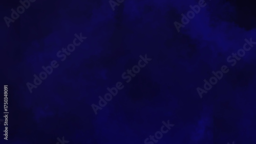 Dark and moody midnight blue smoke or fog background texture. Abstract deep navy cloud effect or watercolor wash backdrop.