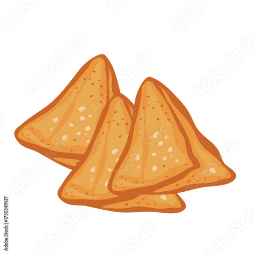Samosa stuffed deep fried