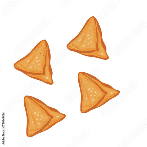 Samosa stuffed deep fried