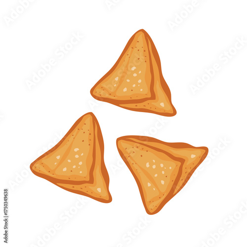 Samosa stuffed deep fried