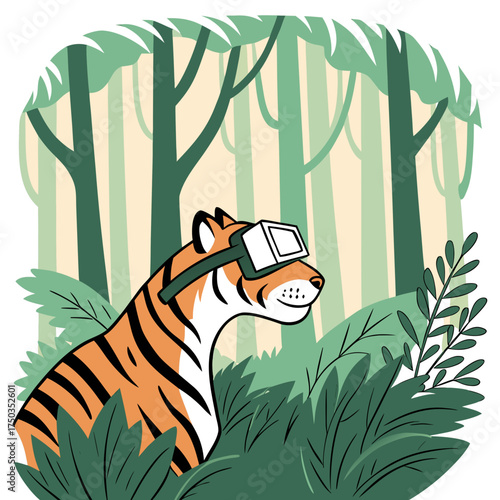 tiger in the forest