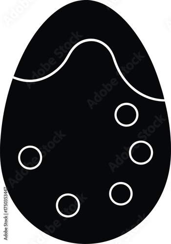 Egg Cell silhouette vector art Illustration