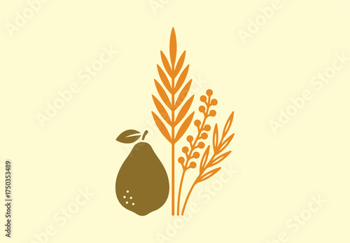 vector illustration of an autumn