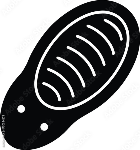 Mitochondria silhouette vector art illustration