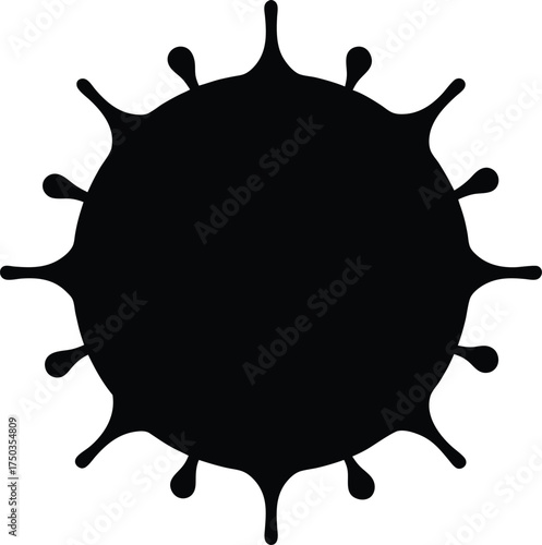 Platelet silhouette vector art illustration