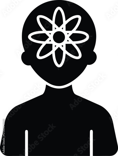 Prion silhouette vector art illustration