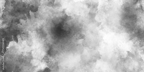 Gray or white fog smoke isolated transparent background, grunge smog texture art design, abstract gray watercolor texture with grunge Stains and Soft brush Strokes.