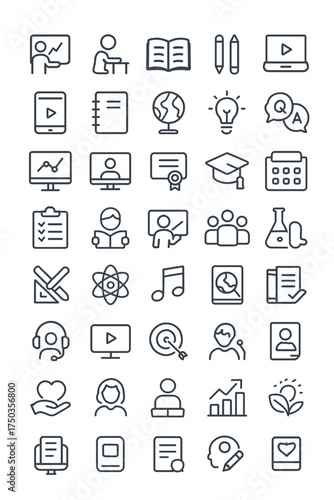 teaching and learning icon sets