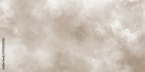 Retro light brown watercolor background with classic vintage texture. Watercolor background with warm brown painted surface. Aged vintage paint design.