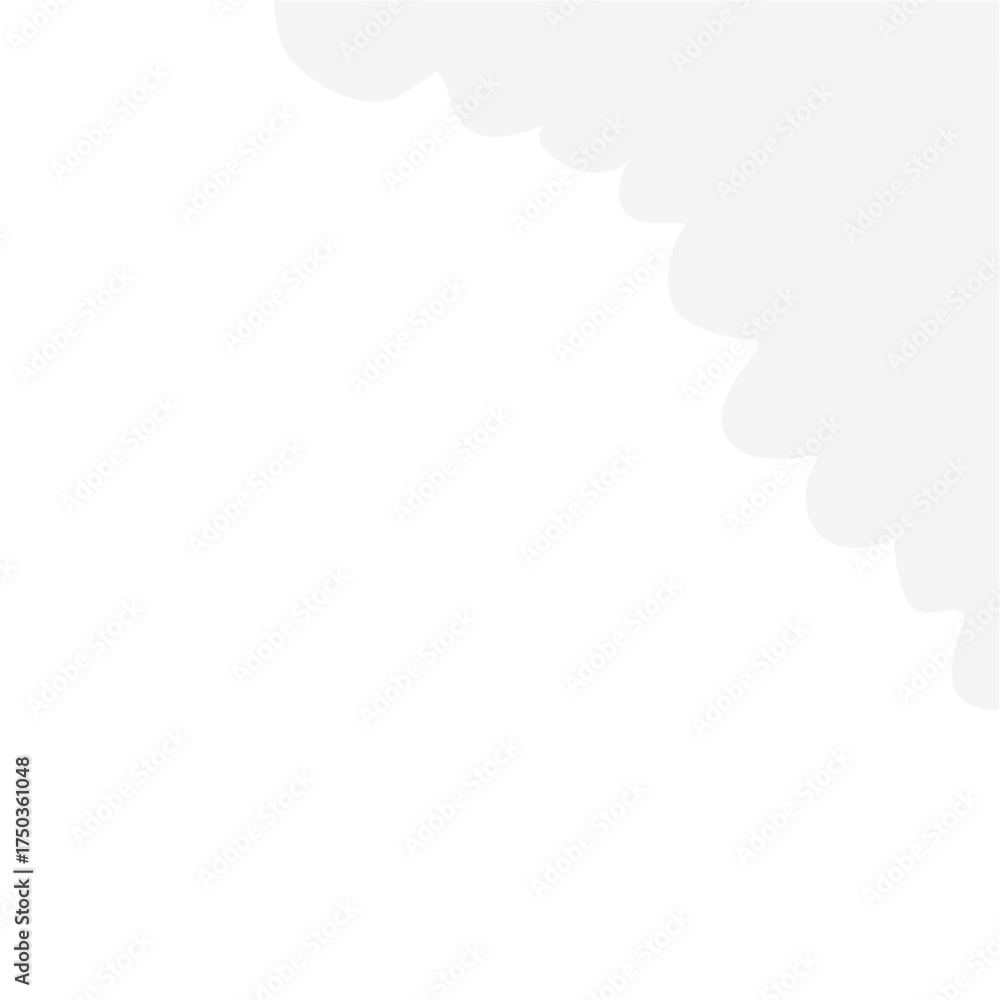 Obraz premium Funny cloud corner border