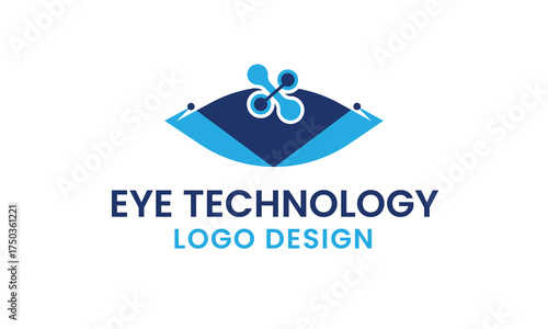 Eye Technology Logo Design. Futuristic Vector Logo Representing and Tech Modern Icon Design Featuring 

Connectivity, Digital Elements, and Eye Concept