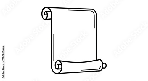 Scroll paper is a roll of parchment or papyrus used for writing and drawing on it