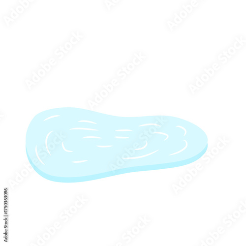 Ice rink in water