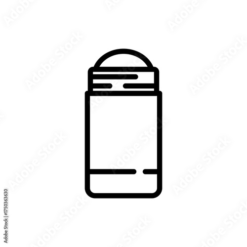 Simple Outline Roll-On Deodorant Bottle Icon