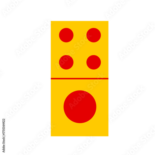 Domino card vector