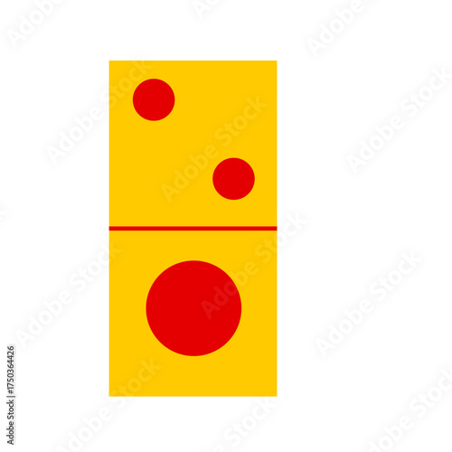 Domino card vector