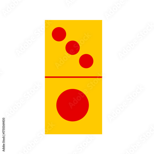 Domino card vector