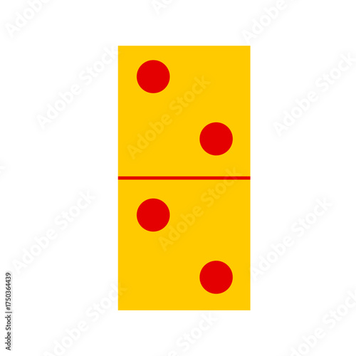 Domino card vector