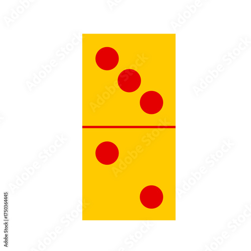 Domino card vector