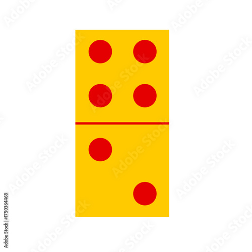 Domino card vector