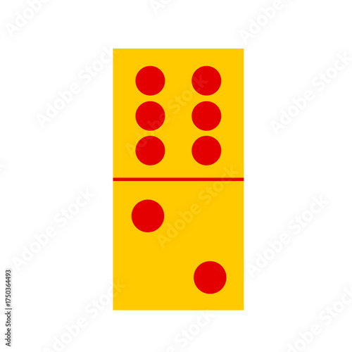 Domino card vector