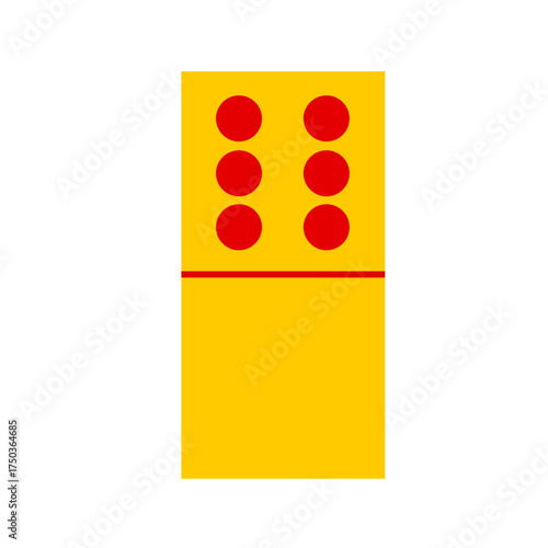 Domino card vector
