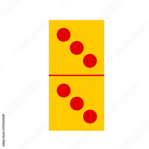 Domino card vector