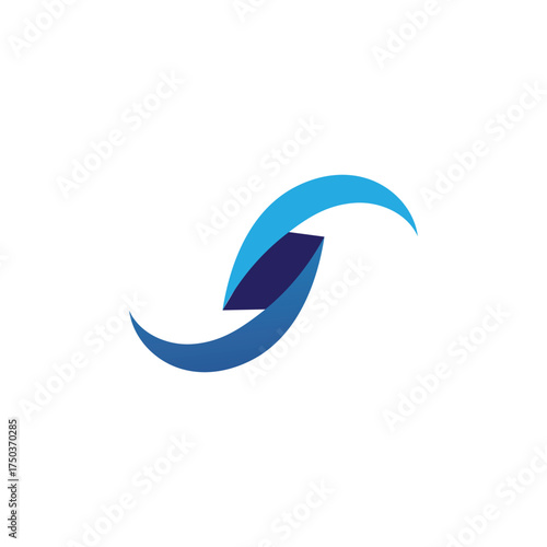 Waves blue beach logo and symbols template icons app
