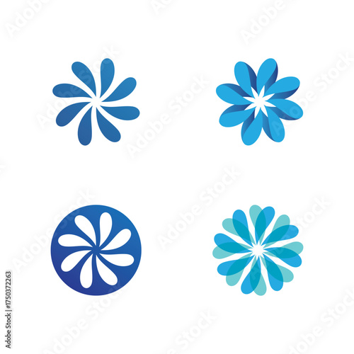 Waves beach vector logo and symbols template icons app