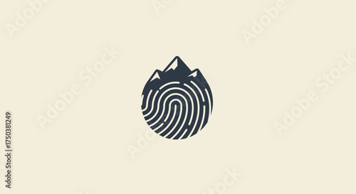 Fingerprint Mountain Rising from Silent Ground
