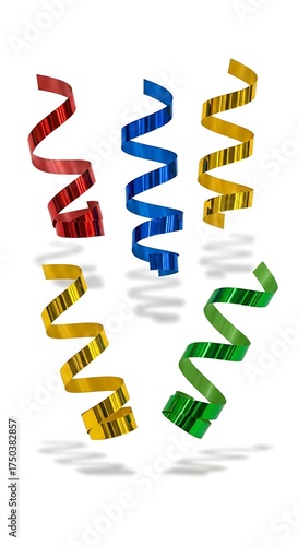 Colorful Confetti Streamers - Festive Celebration and Decoration.