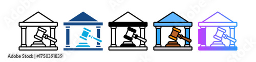 Court Building multiple icon