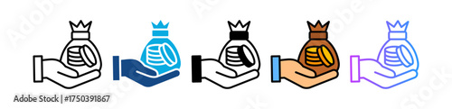 Money In Hand multiple icon
