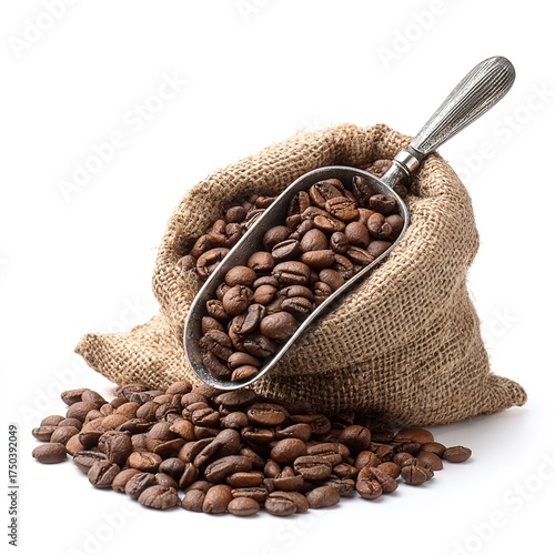 coffee beans in sack