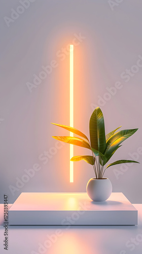 blurry office room portrait image with hologram and business charts and graphs for background