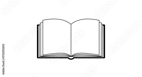 open book with blank pages