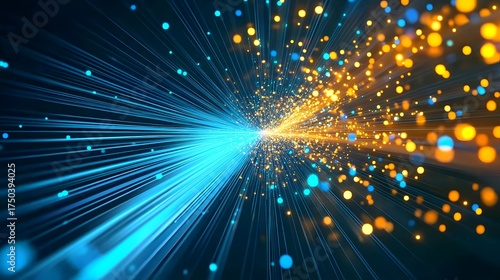 High-speed internet data flow