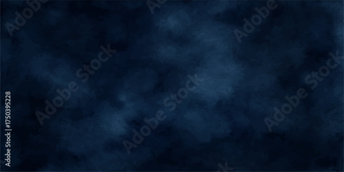 Abstract dark blue smoke texture against a cloudy night sky backdrop