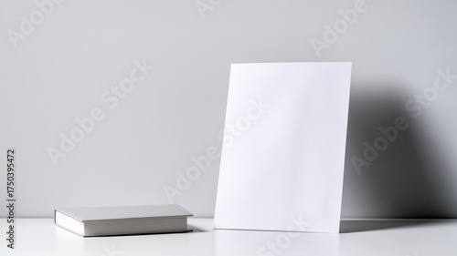 Modern minimalism, blank paper symbolizing where ideas begin