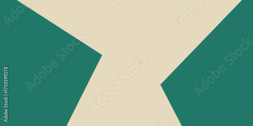 Hourglass Geometric Vector Illustration Background. Abstract background with a central negative space shaped like an hourglass.