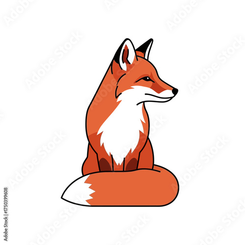 Adorable cartoon fox illustration perfect for children's books, playful designs, and nature-themed projects - guaranteed to bring a smile!