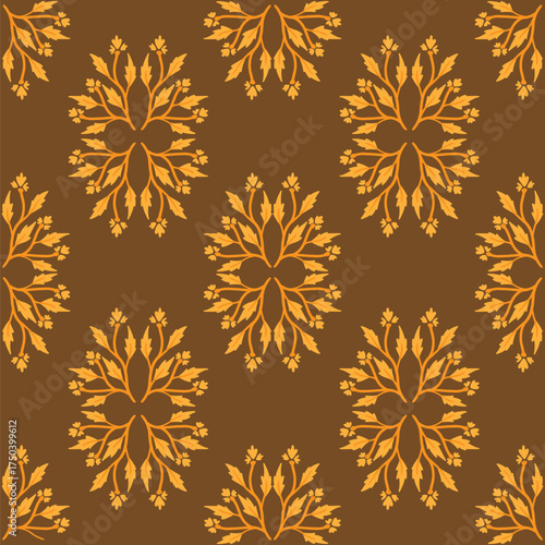 illustration ornament border frame floral folk moth swirl leaves decoration wallpaper