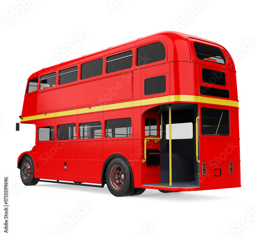 Double Decker Bus Isolated