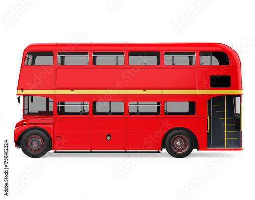 Double Decker Bus Isolated