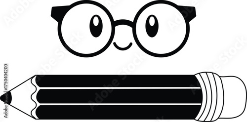 Simple vector illustration of a graphite pencil a versatile design element