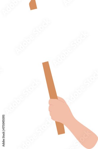 Protest hold blank banner