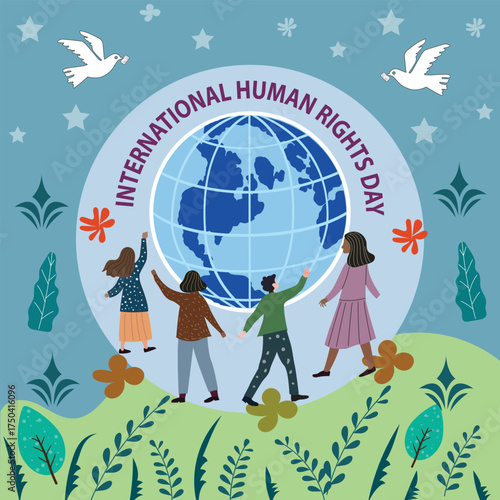 Human Rights Day, Dignity, Freedom, and Justice for All, Human Rights for a Better World, A Day for Rights and Responsibility.