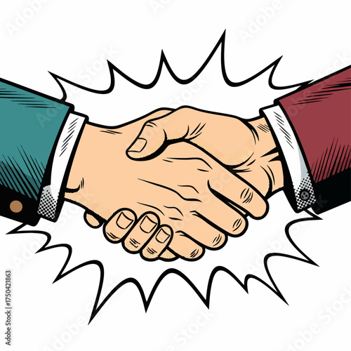 The Moment Before a Decisive Handshake